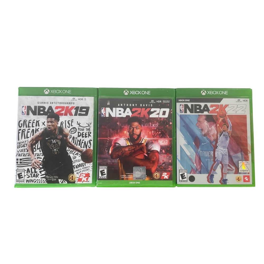 NBA 2K19 2K20 2K22 Xbox One Game Lot 2K Sports Basketball‎ Giannis Davis Luka